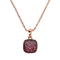 Halskette Bronzallure Dame Alba in  Metall-Legierung Cubic Zirconia WSBZ00617.ROSE